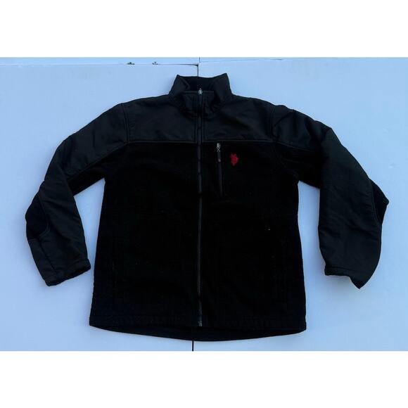 Kids Black US Polo zip up - Picture 1 of 3